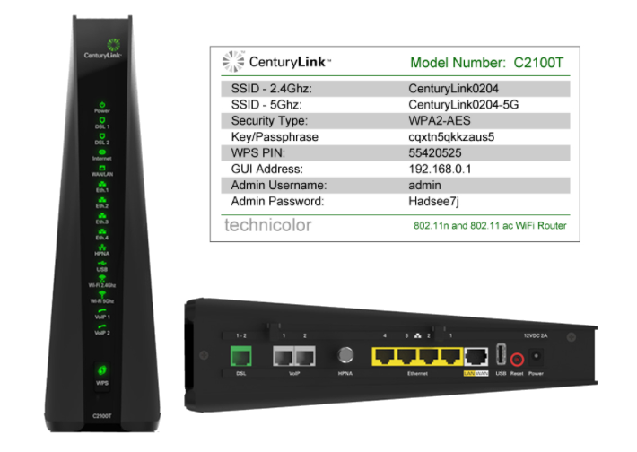 C2100T modem